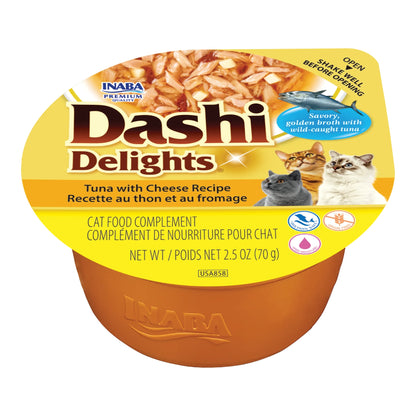 Dashi Delights Tuna de atún con queso en tarrina para gatos, tarrina de 70 g, EAN 14262365731941