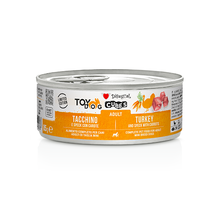 Lata de 85 g de Disugual Toy Dog Cubes, latas Disugual pavo y speck para perros