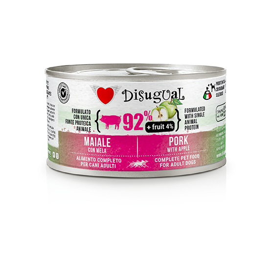 Lata de 150 g de Disugual +Fruit con cerdo y manzana