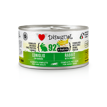 Lata de 150 g de Disugual +Fruit con conejo y plátano