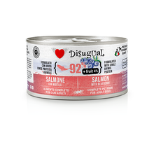 Lata de 150 g de Disugual +Fruit con salmón y arándanos
