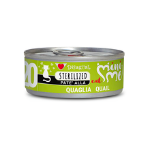 Lata de 85 g de paté Mini Me Sterilized de codorniz para gatos esterilizados de Disugual
