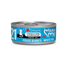 Lata de 85 g de paté Mini Me Sterilized de pescado blanco para gatos esterilizados de Disugual