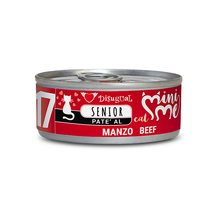 Lata de 85 g de paté Mini Me Senior de vacuno para gatos mayores de Disugual