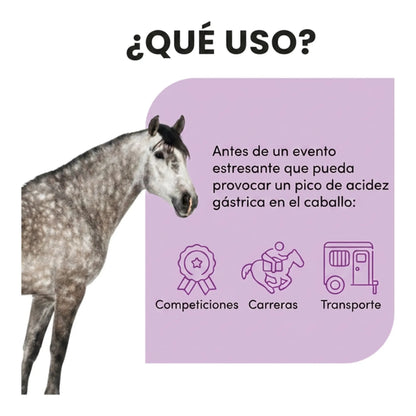 Infografía de usos: antes de competiciones, carreras o eventos estresantes