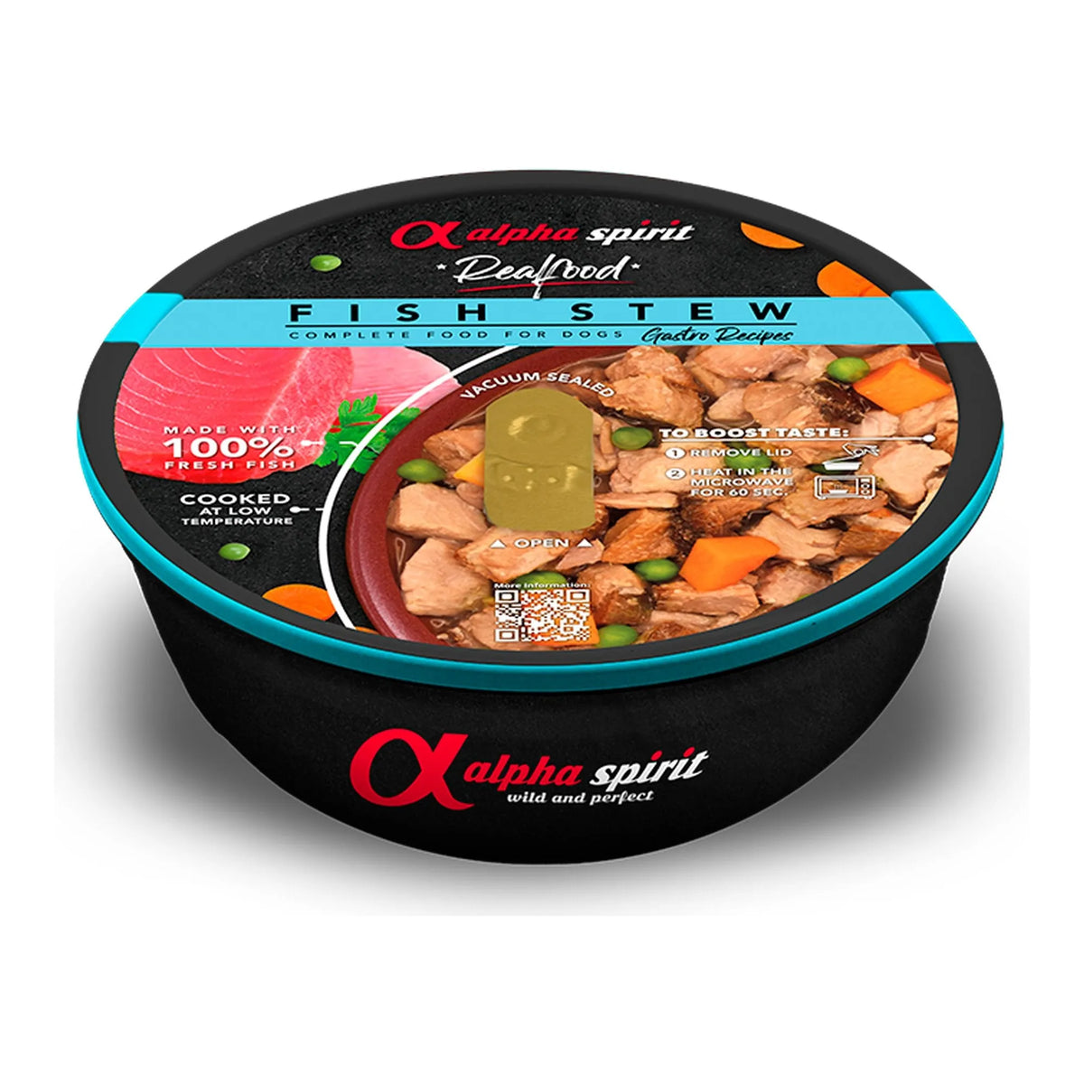 Estofado Alpha Spirit de atún para perros, cazuela Real Food de 280 g, EAN 8437015969381