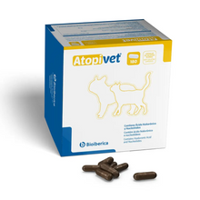 Atopivet Cápsulas de Bioiberica para perros y gatos, 180 cápsulas, estuche de 180 cápsulas de gelatina blanda, EAN 8430336092189