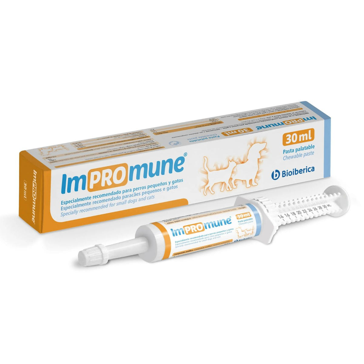 Impromune Pasta de Bioiberica para perros pequeños y gatos, 30 ml, pasta palatable de 30 ml, EAN 8430336091977