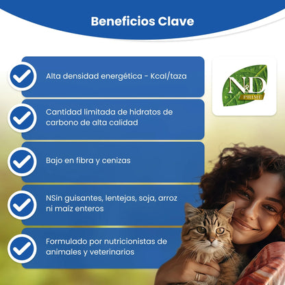 Pienso Farmina ND Cat Prime Cordero - Premium Sin Cereales para Gatos