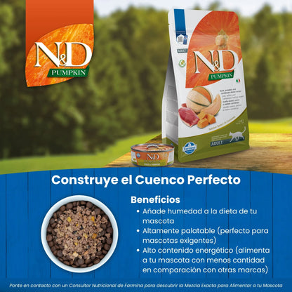 Pienso Farmina ND Cat Pumpkin Pato - Alimento Premium para Gatos