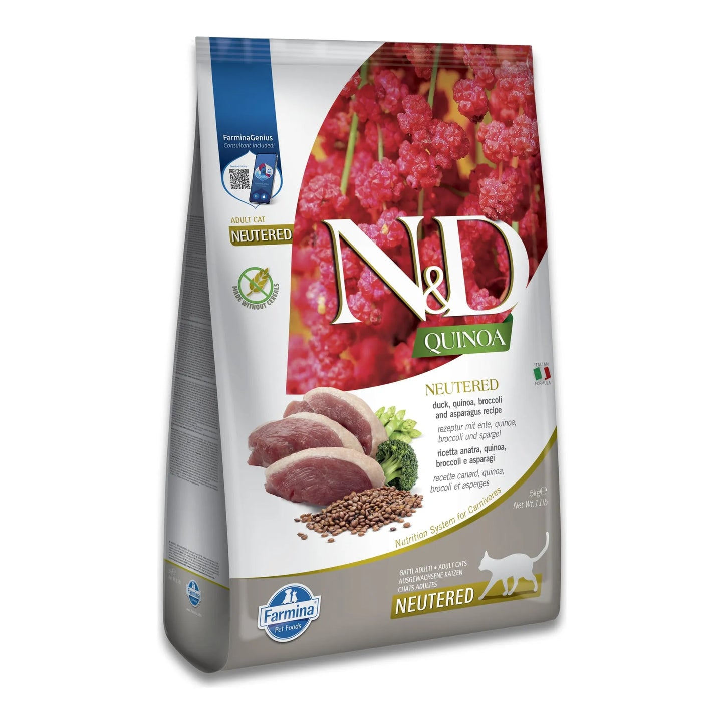 Pienso Farmina ND Quinoa Neutered Pato - Castrados Control Peso