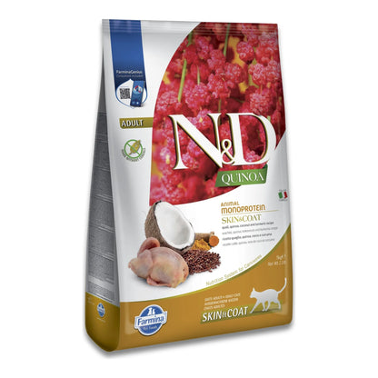 Pienso Farmina ND Quinoa Skin Coat Codorniz - Dietético Piel Sensible