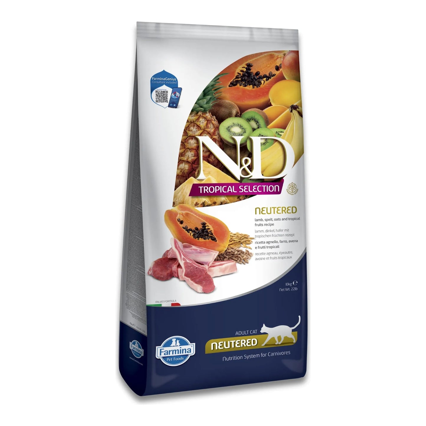 Pienso Farmina ND Tropical Neutered Cordero - Premium Castrados