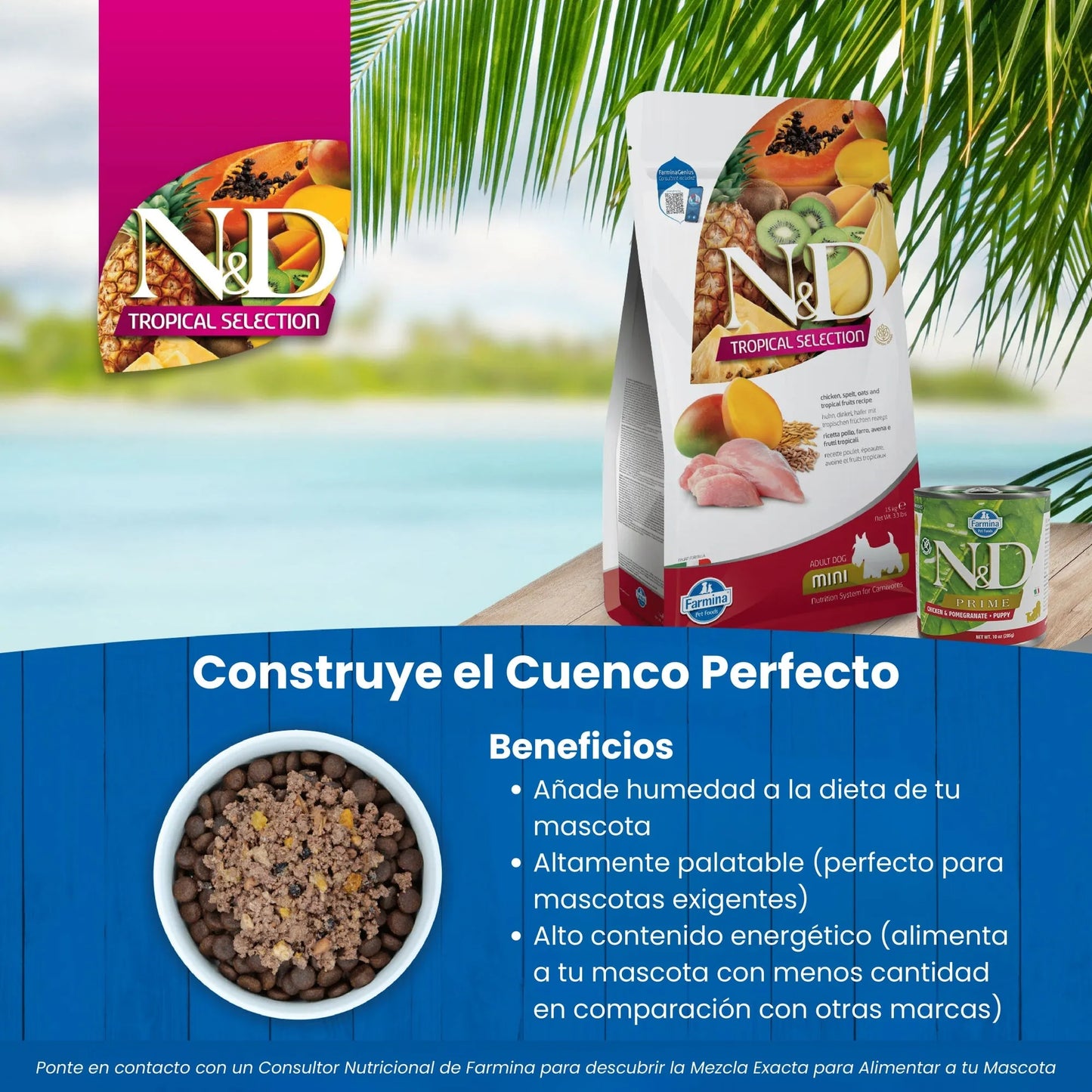 Pienso Farmina ND Tropical Neutered Cordero - Premium Castrados