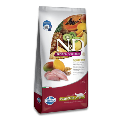 Pienso Farmina ND Tropical Neutered Pollo - Frutas Tropicales Premium
