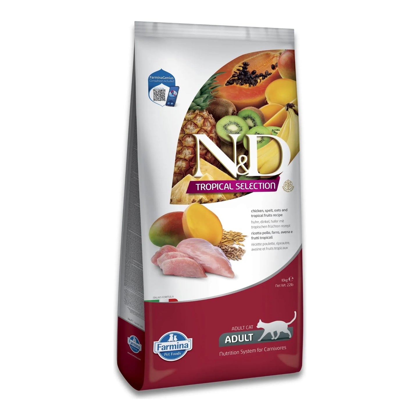 Pienso Farmina ND Tropical Selection Pollo - Frutas Tropicales Pack