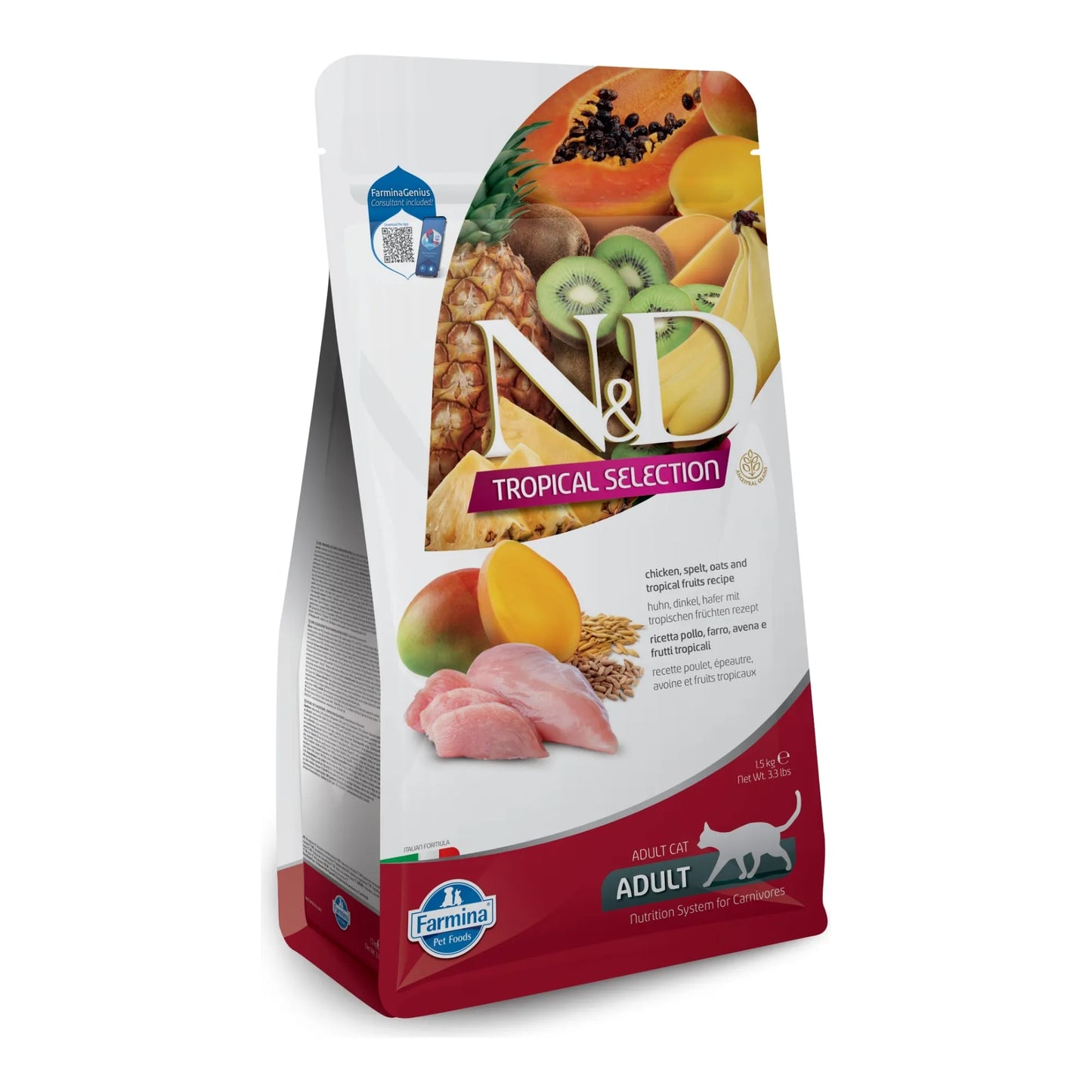 Pienso Farmina ND Tropical Selection Pollo - Frutas Tropicales Pack