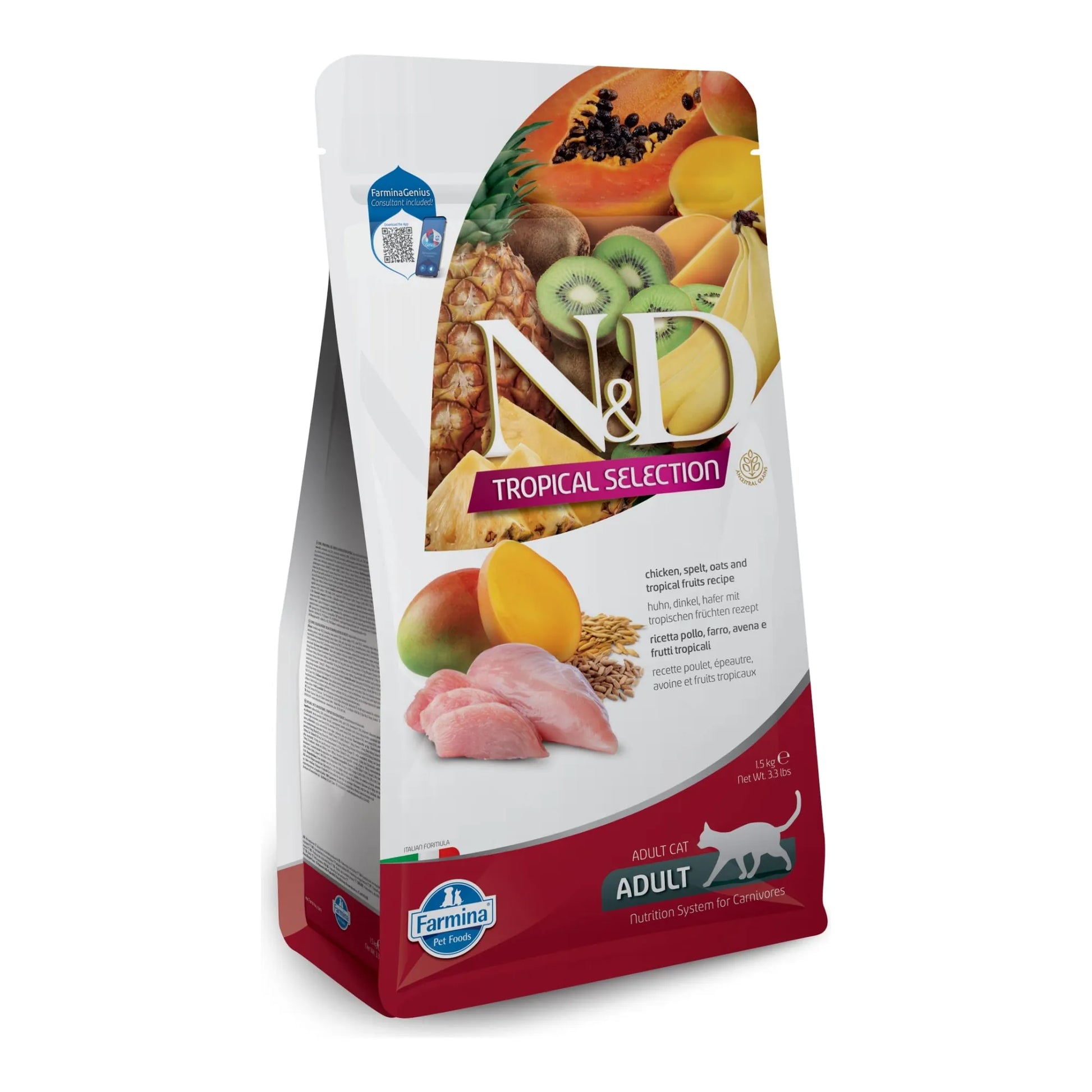 Pienso Farmina ND Tropical Selection Pollo - Frutas Tropicales Pack