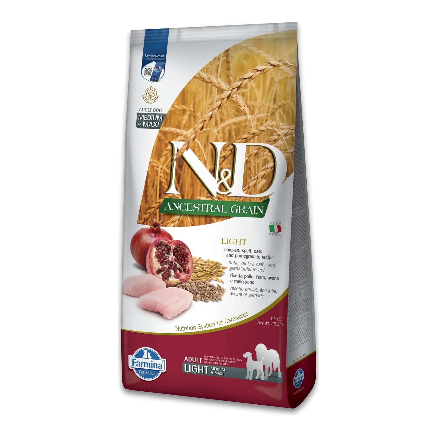 Pienso Farmina ND Ancestral Light Medium Maxi - Control Peso Razas Grandes