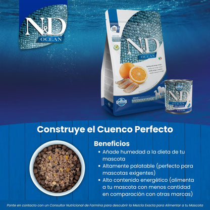Comparativa de los dos sacos disponibles de la receta para razas pequeñas