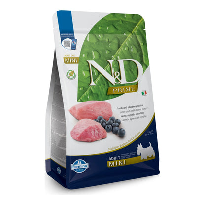 Saco de pienso Prime cordero mini de Farmina N&D para perros adultos