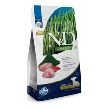 Saco de pienso cachorros espirulina cordero de Farmina N&D Spirulina, formato Puppy Mini