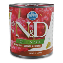 Lata frontal de comida húmeda Farmina N&D Quinoa Skin & Coat de venado para perros