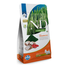 Saco de pienso espirulina arenque mini de Farmina N&D Spirulina, formato Adult Mini