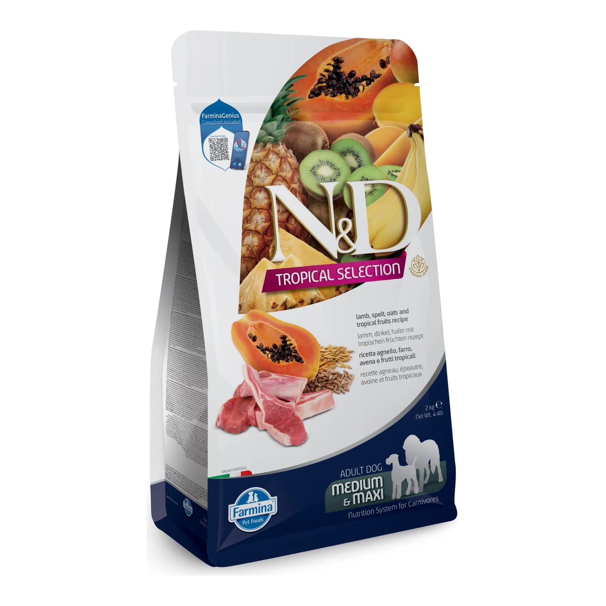 Pienso Farmina ND Tropical Selection Cordero - Premium Razas Medianas-Grandes