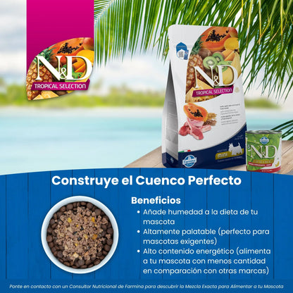 Pienso Farmina ND Tropical Selection Cordero - Premium Razas Medianas-Grandes