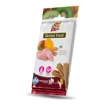 Bolsa de snack dental Farmina Tropical para perros medianos y grandes, formato Medium & Maxi