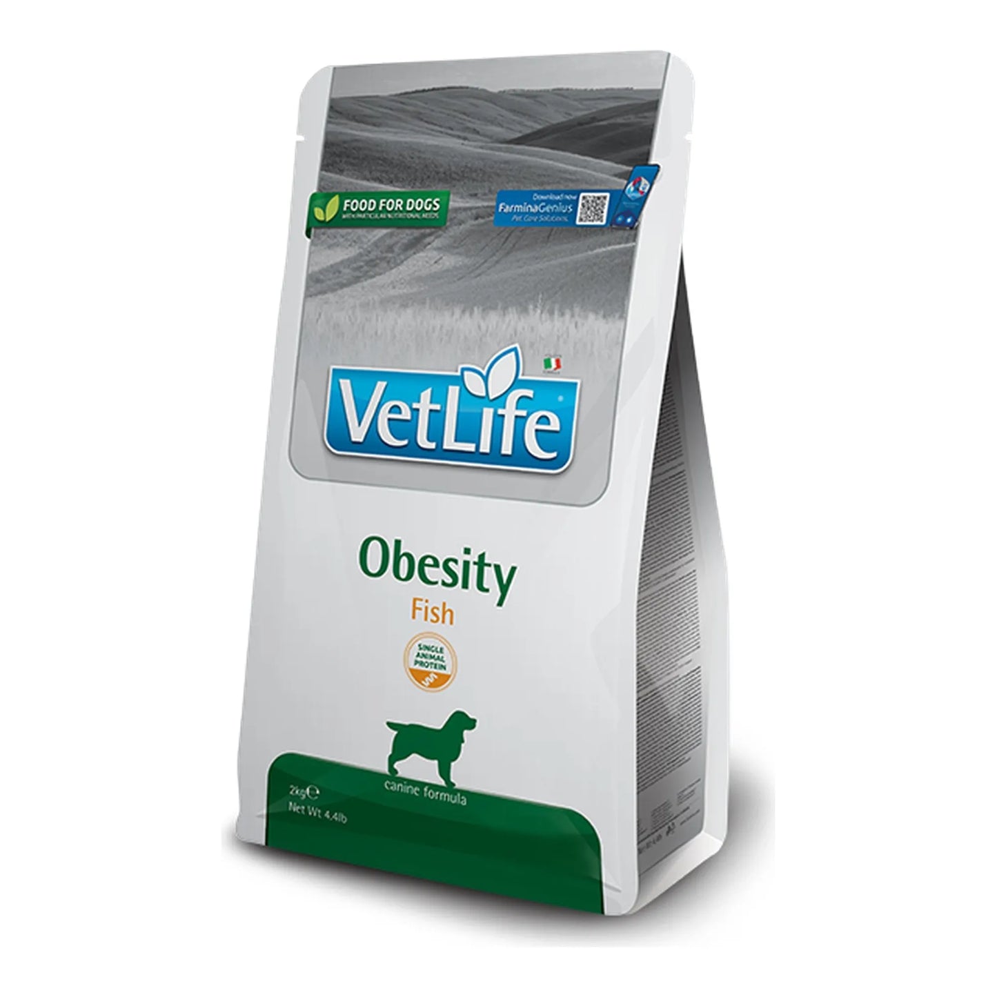 FARMINA VET LIFE NAT DOG OBESITY PESCADO ADULT