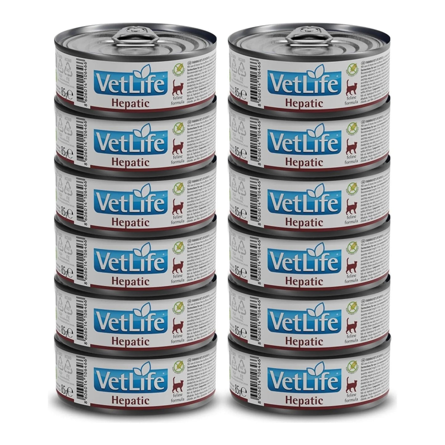 FARMINA VET LIFE NATURAL DIET CAT HEPATIC 12X85GR