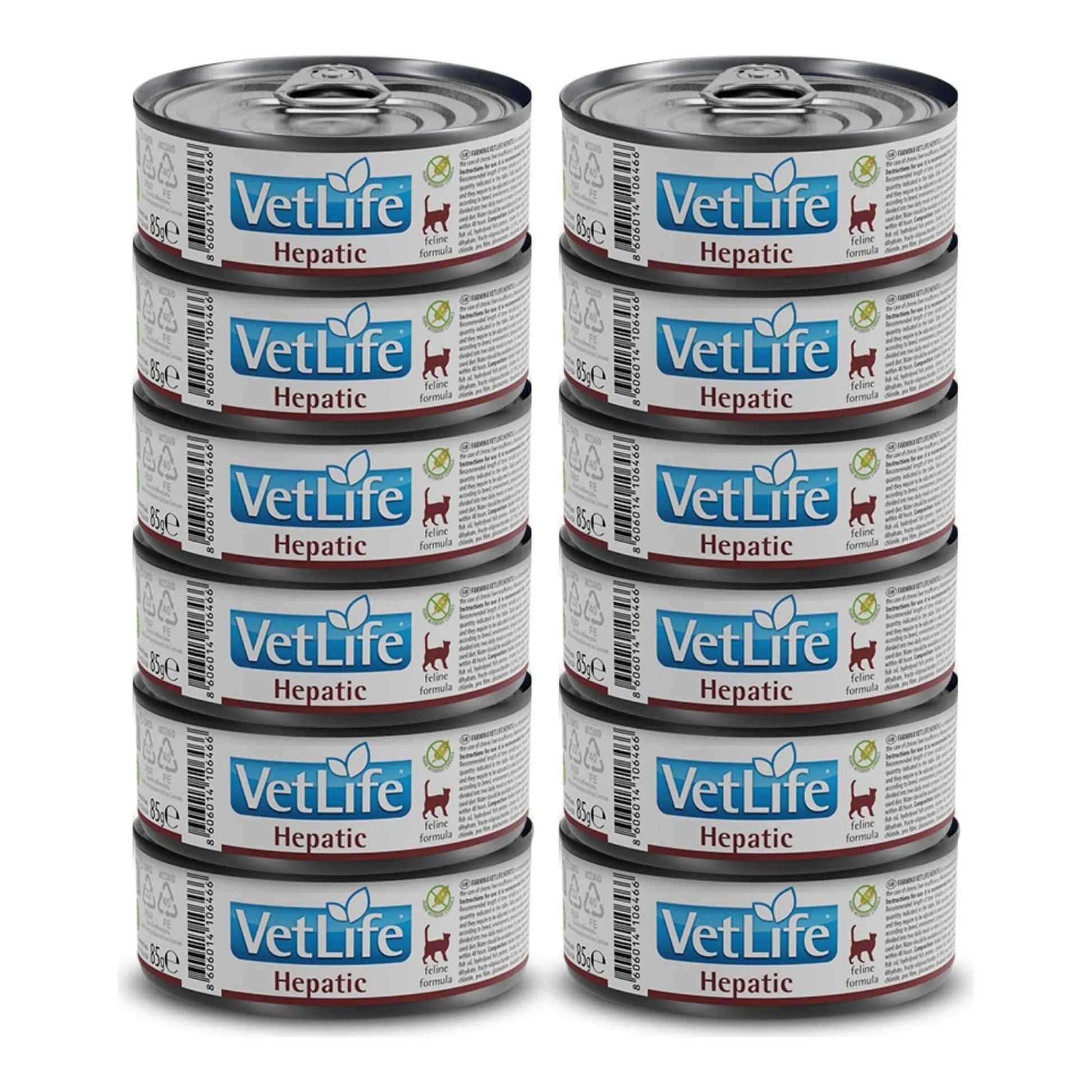 FARMINA VET LIFE NATURAL DIET CAT HEPATIC 12X85GR