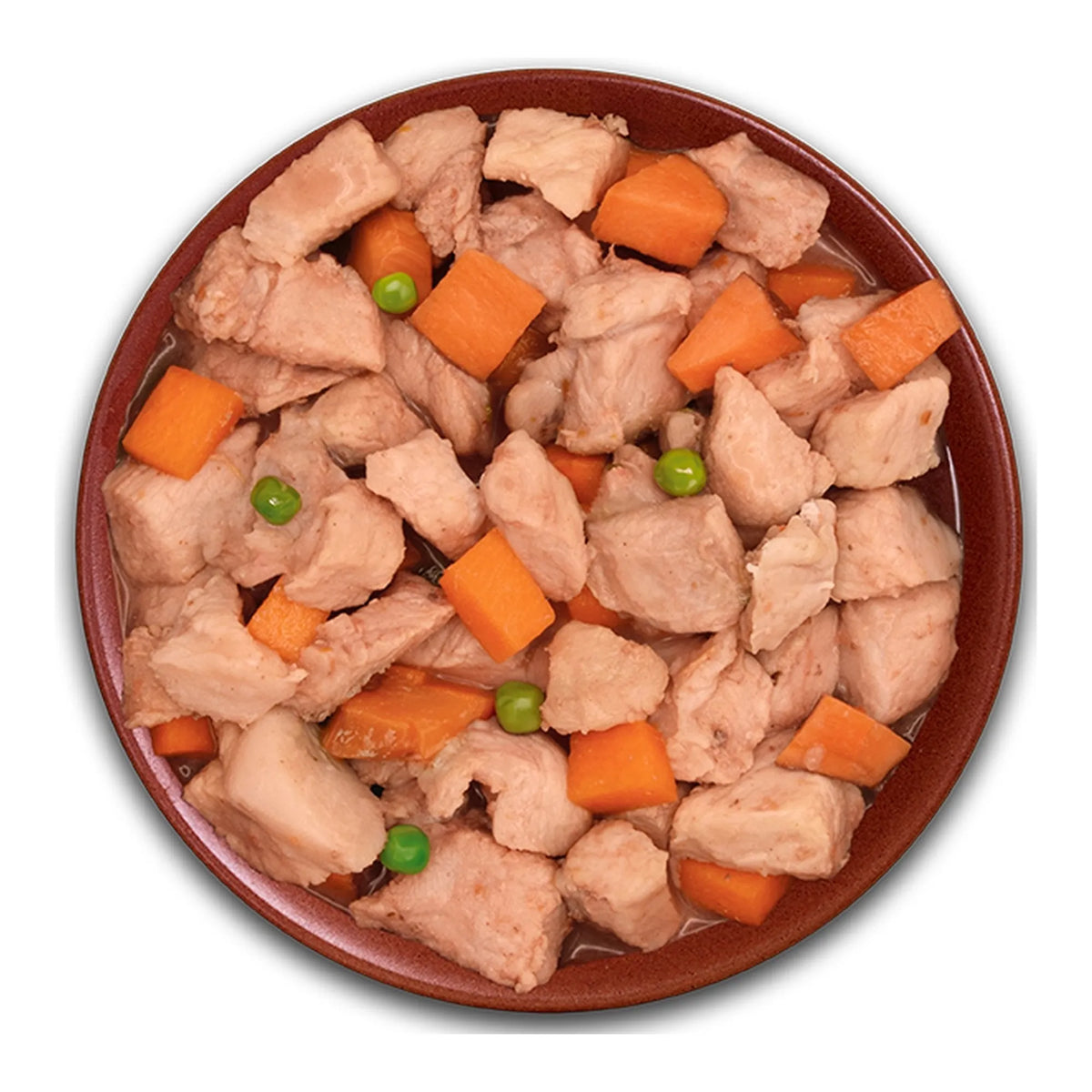 Plato con el guiso Real Food de cerdo de Alpha Spirit, servido en su salsa