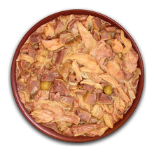 Plato con el guiso Real Food de pato de Alpha Spirit, servido en su salsa