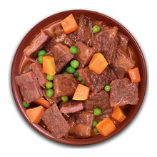 Plato con el guiso Real Food de ternera de Alpha Spirit, servido en su salsa