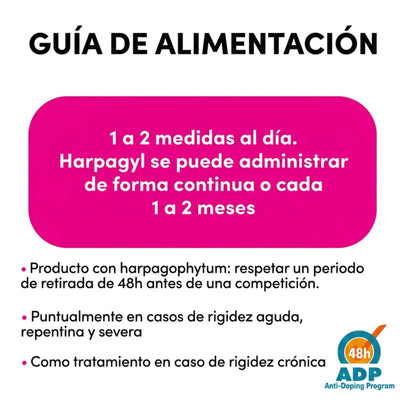 Guía de alimentación con una a dos medidas al día de forma continua