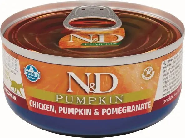 Pienso Farmina ND Pumpkin Pollo 24x70g - Húmedo Premium Gatos