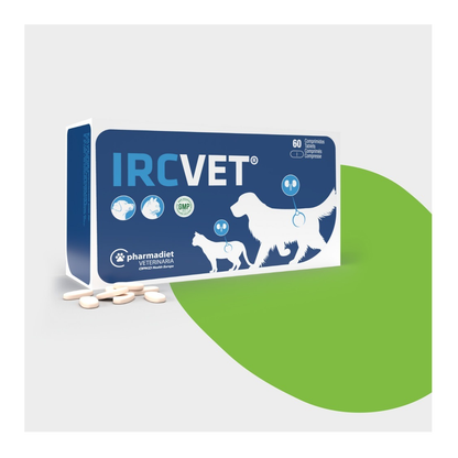 Envase de Ircvet comprimidos para perros y gatos de Pharmadiet, 60 comprimidos, EAN 8437002582937