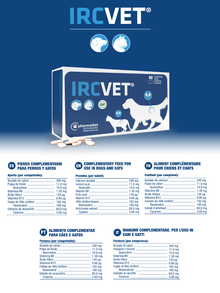 Ficha técnica oficial de Ircvet Comprimidos con la composición por comprimido
