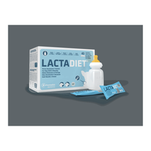 Estuche de 40 sobres de Lactadiet Nacimiento y Destete para cachorros de Pharmadiet con biberón, EAN 8414042003608