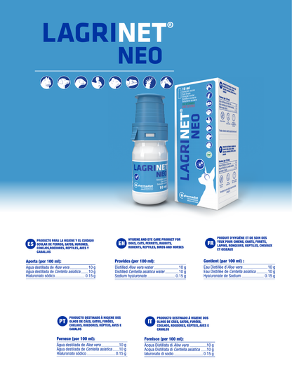 Ficha técnica oficial de Lagrinet Neo con su composición por 100 ml