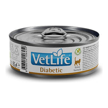 Comida húmeda Farmina Vet Life Diabetic para gatos, caja de 12 latas de 85 g, EAN 8606014106497