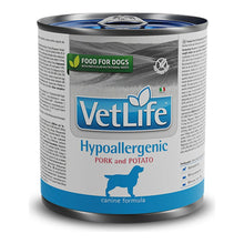 Comida húmeda Farmina Vet Life Hypoallergenic Cerdo y Patata para perros, caja de 6 latas de 300 g, EAN 8606014107333