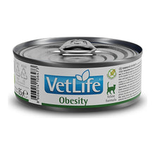 Comida húmeda Farmina Vet Life Obesity para gatos, caja de 12 latas de 85 g, EAN 8606014106510