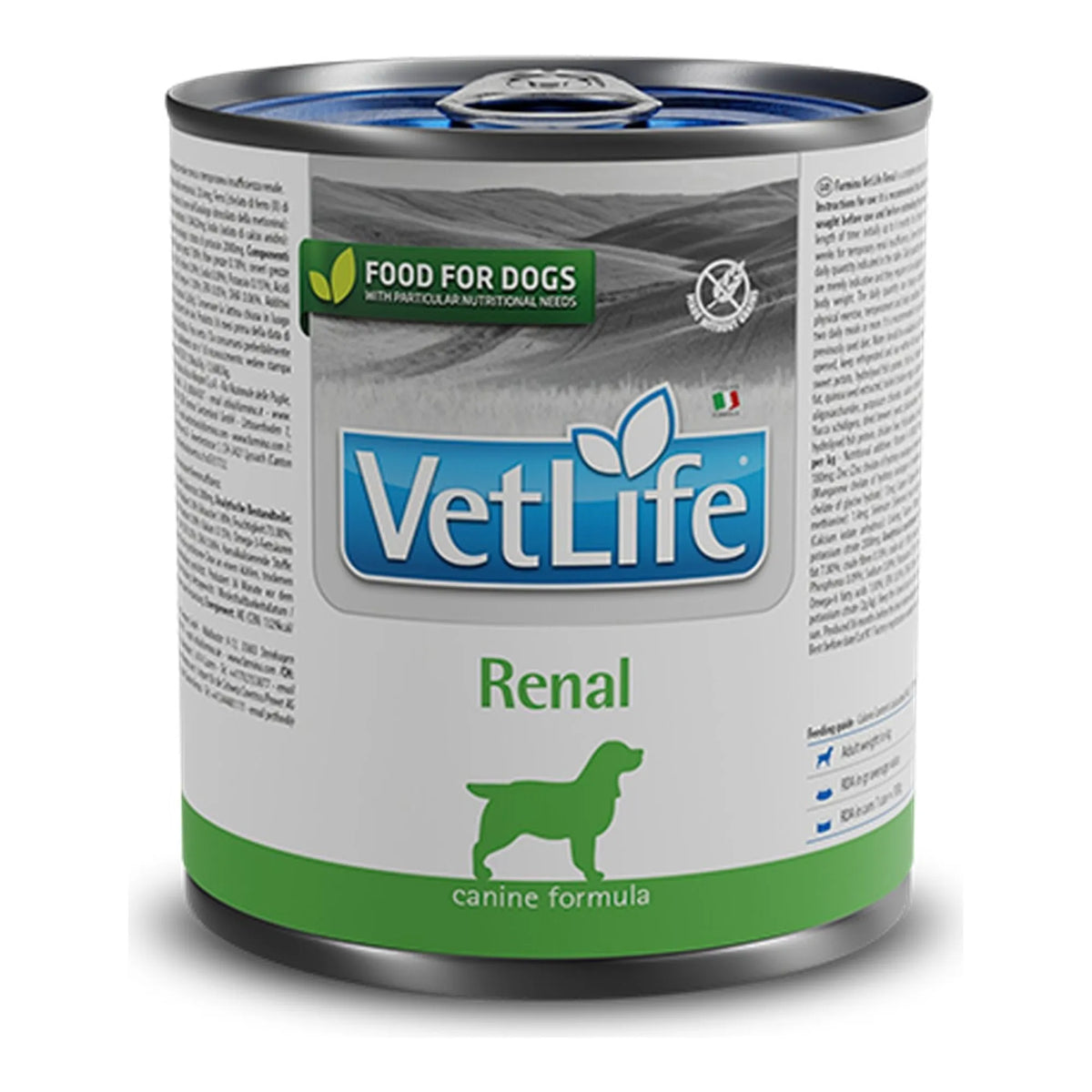 Comida húmeda Farmina Vet Life Renal para perros, caja de 6 latas de 300 g, EAN 8606014103960