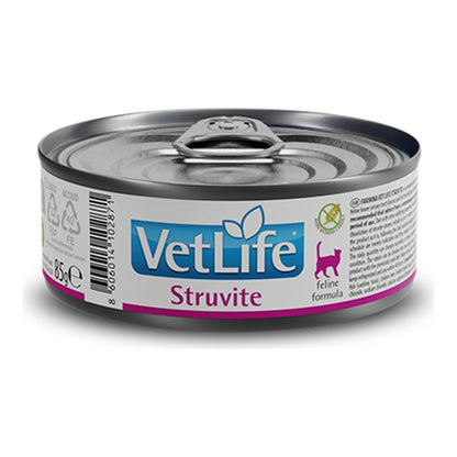 Comida húmeda Farmina Vet Life Struvite para gatos, caja de 12 latas de 85 g, EAN 8606014104011