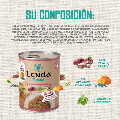 Composición oficial con carnes, arándano y aderezo de hierbas, EAN 18435578201211