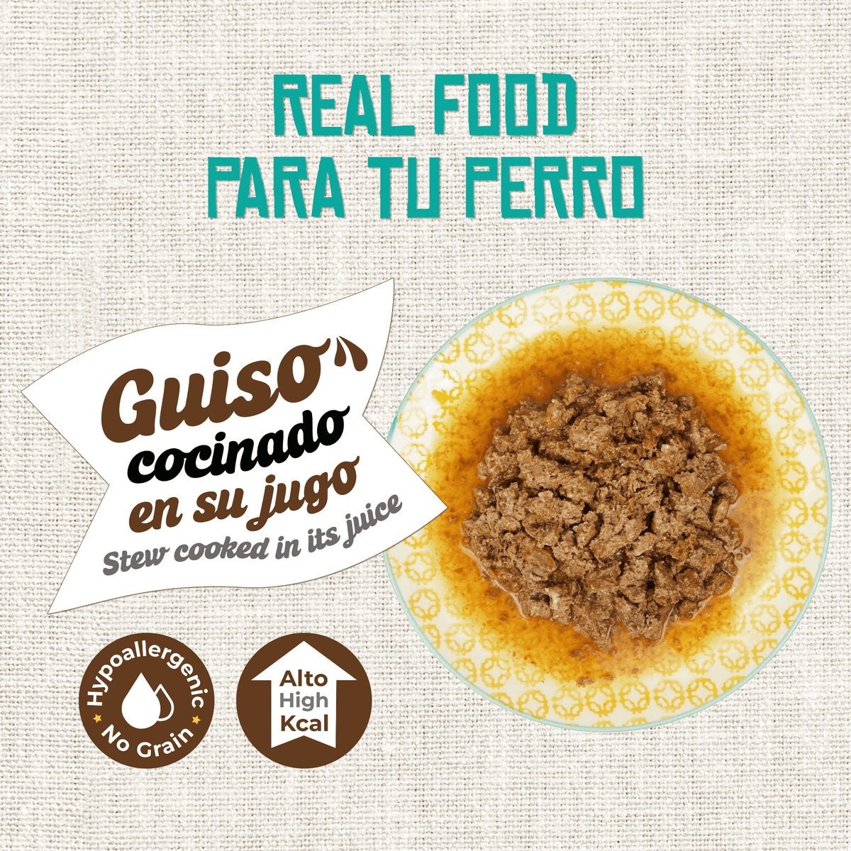 Plato de Lenda Foodie Estofado Salvaje para perros con mucha salsa, EAN 18435578201235